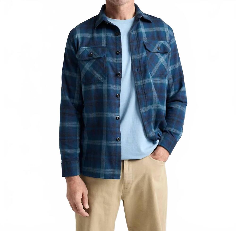 NEW PENDLETON burnside flannel shirt in denim plaid